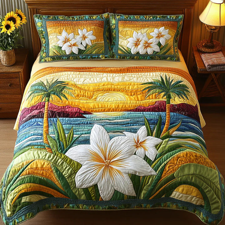 Juego de Ropa de Cama Acolchado de 3 Piezas - Aloha Comfort