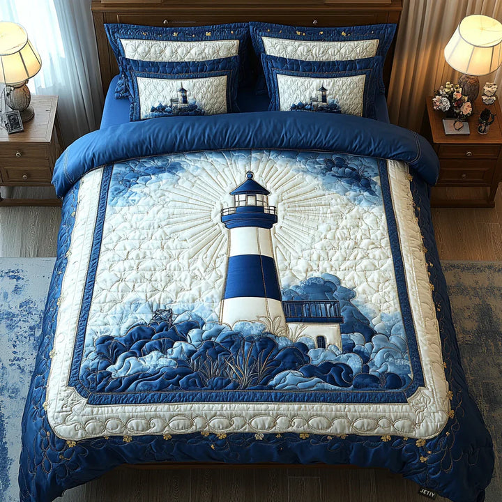 Juego de Ropa de Cama Acolchado de 3 Piezas - Beacon Breeze