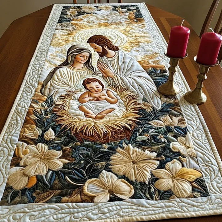 Camino de Mesa Acolchado - Pesebre Divino