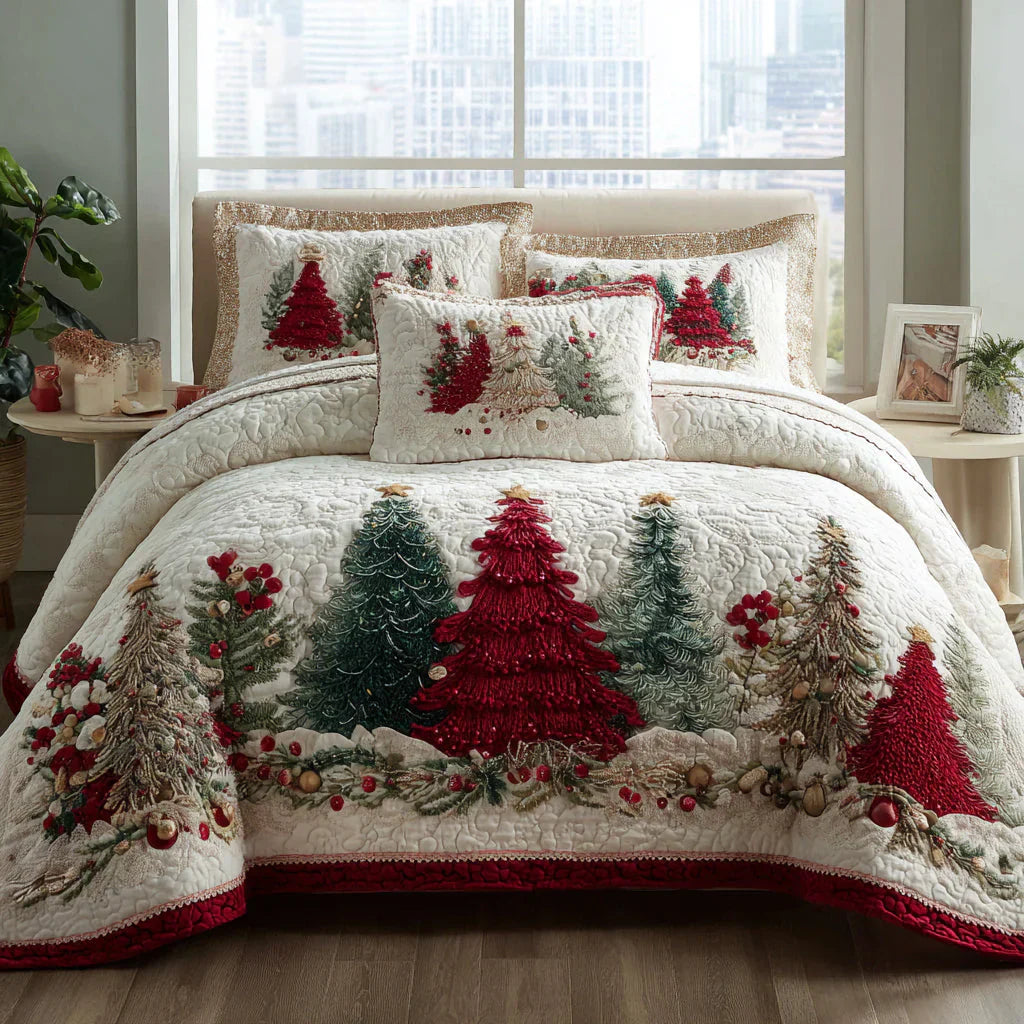 Juego de Ropa de Cama Acolchado de 3 Piezas - Maravilla Mate