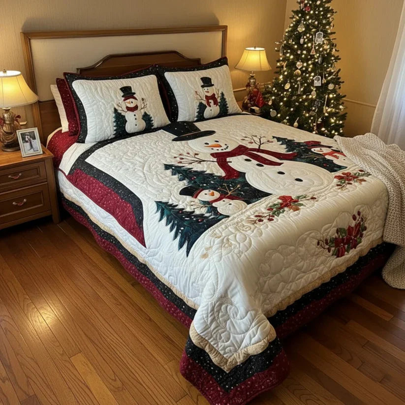 Juego de Ropa de Cama Acolchado de 3 Piezas - Amigos Congelados