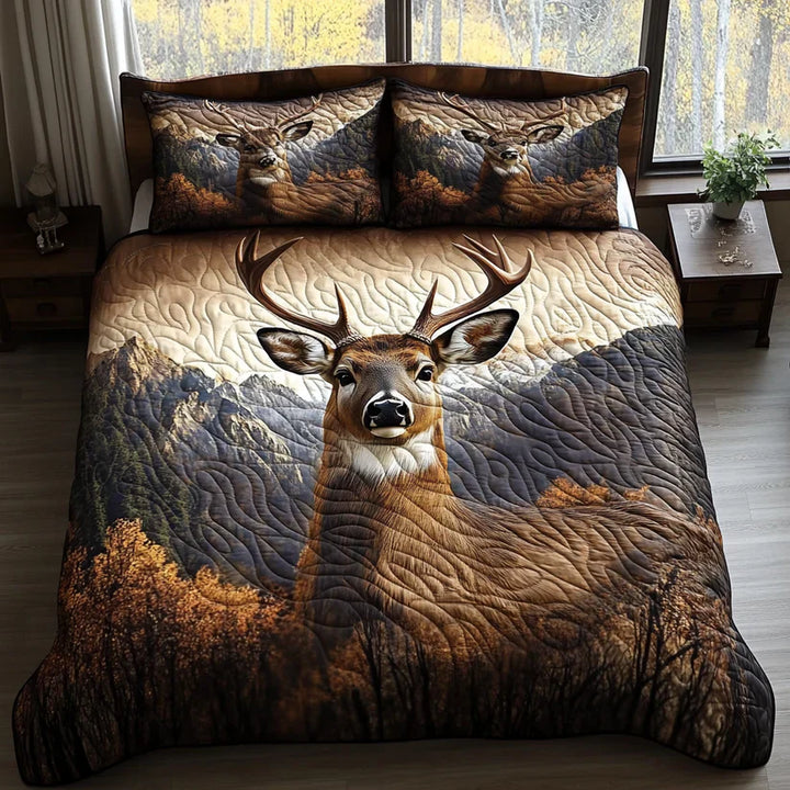 Juego de Ropa de Cama Acolchado de 3 Piezas - Animales del Bosque